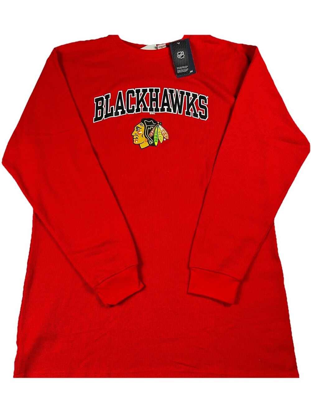 Chicago Blackhawks Bedard Shirt Mens XLT Red Fanatics Authentic NHL Long Sleeve